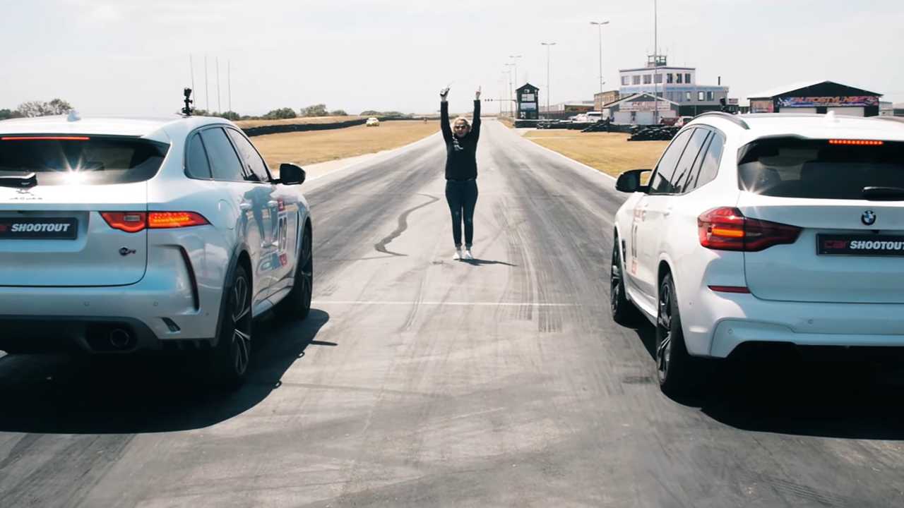 BMW X3 M Competition Drag Races Jaguar F-Pace SVR | Motor Memos