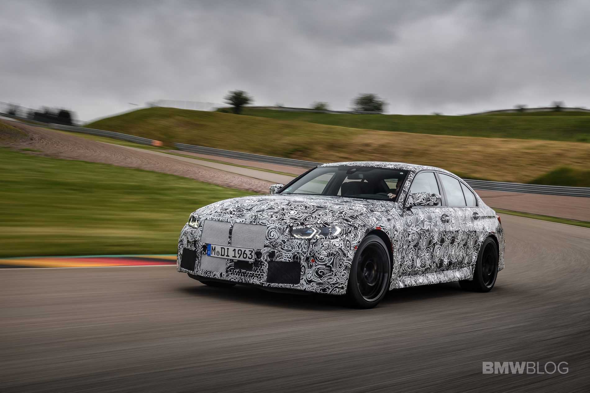 2021 g80 bmw m3 spy shots reveal huge kidney grille and