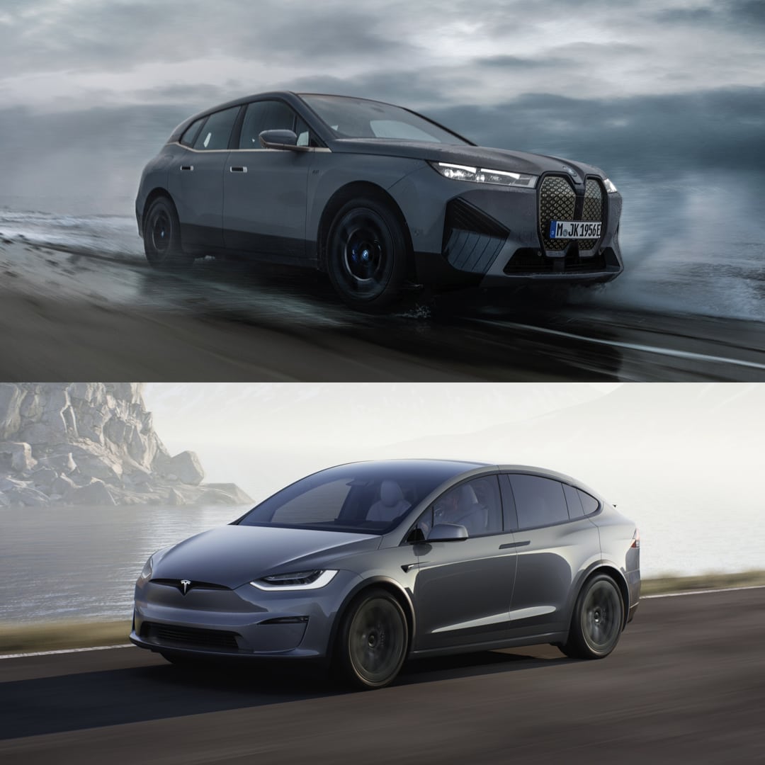 Photo Comparison Bmw Ix M60 Vs Tesla Model X Motor Memos